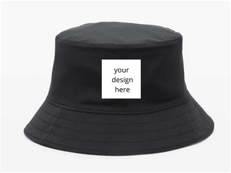 personalized bucket hats with string